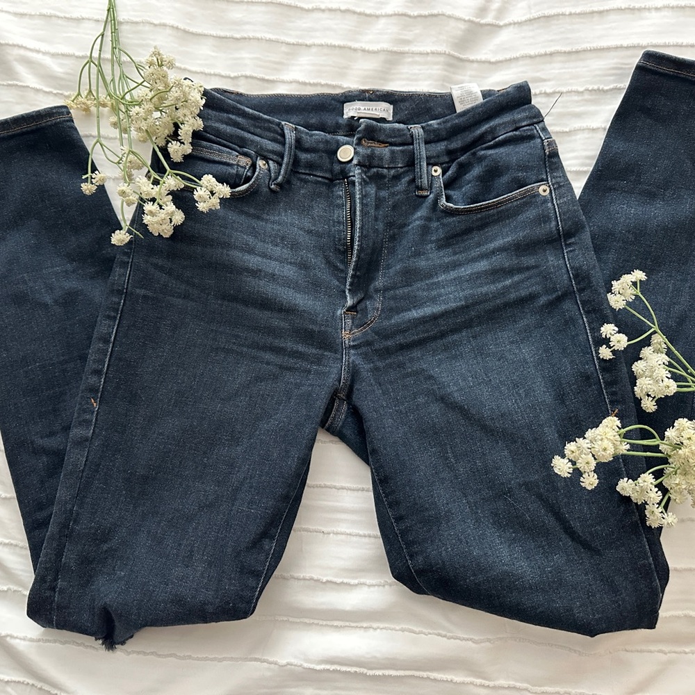 Good American Dark Blue Always Fits Jeans